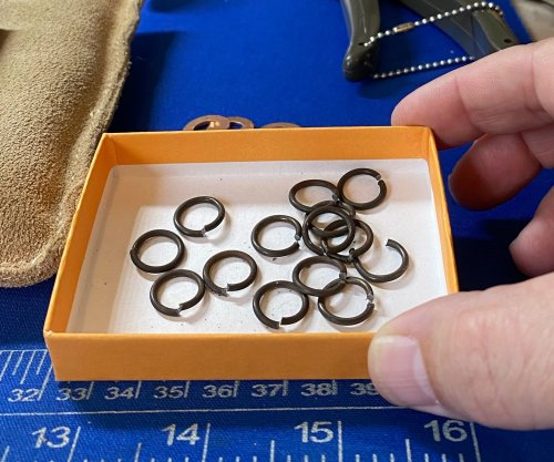 Susan LeGuyader's Beauty in Simplicity - , Contemporary Wire Jewelry, Texturing, ,cut your jump rings.    